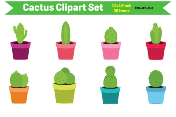 Cactus Clipart Collection